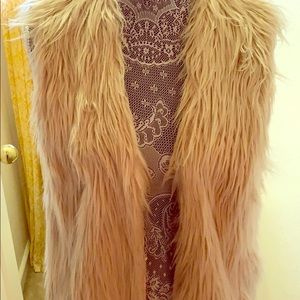 Faux fur vest